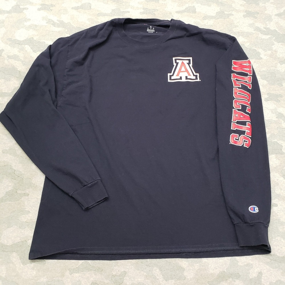 Arizona Wildcats Champion Shirt Mens XL Blue Long Sleeve